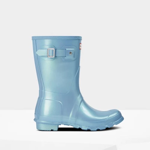 Hunter Original Nebula Short Rain Boots For Womens - NZ P8431